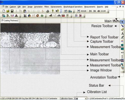 China Metallographic Image Analysis Software MetaVision For Metallurgical Microscopes supplier