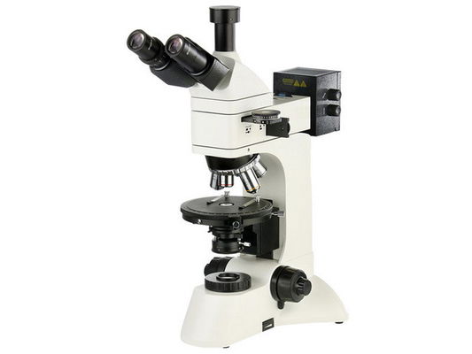 Microscopio polarizador óptico de transmisión reflejada para investigación geológica