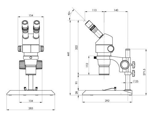 Microscopio estéreo óptico 8X del paralelo al microscopio estéreo de 80X Trinocular