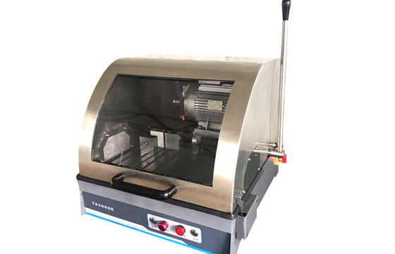 Máquina de corte de muestras metalúrgicas manuales de precisión de 2800 rpm para diversos metales