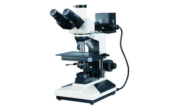 Microscopio metalúrgico 5X 10X 40X 60X de Trinocular Digital con el ocular ancho del campo