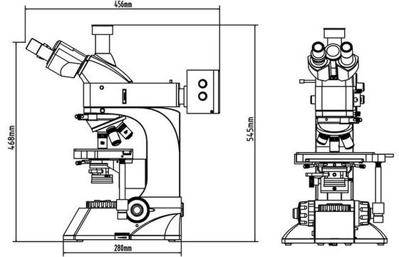 Microscopio diferenciado del contraste de interferencia de DIC con el sistema óptico de UIS
