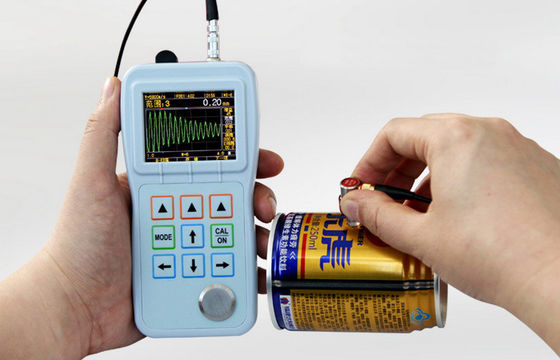 Resolución 0.001m m de la pantalla del metro OLED de Echo Mode Ultrasonic Thickness Gauge