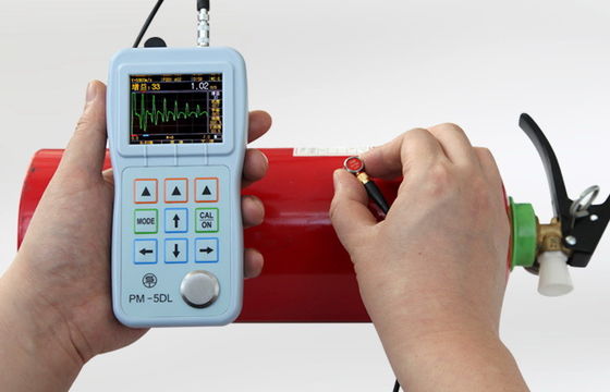 Resolución 0.001m m de la pantalla del metro OLED de Echo Mode Ultrasonic Thickness Gauge