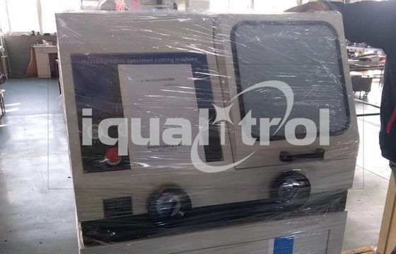 Cortador abrasivo de la preparación metalográfica manual de la muestra con el dispositivo de seguridad