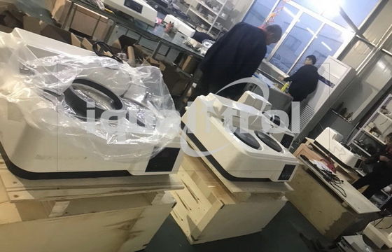 Velocidad metalográfica doble de escritorio 1400rpm de la máquina pulidora de la preparación de la muestra del disco 203m m