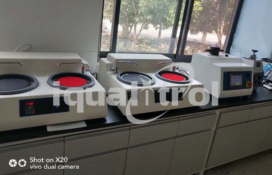 Máquina pulidora de la sola del disco del diámetro 200m m muestra de la velocidad doble con la refrigeración por agua