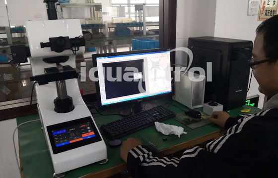 Informe de la exportación del probador de la dureza de Vickers de la tabla XY auto del foco y profundidad micro del caso