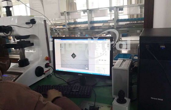 Informe de la exportación del probador de la dureza de Vickers de la tabla XY auto del foco y profundidad micro del caso