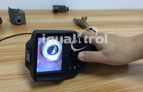 Borescopio de vídeo industrial portátil de megapixeles con tubo de inserción trenzado con tungsteno