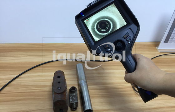 Borescopio de vídeo industrial portátil de megapixeles con tubo de inserción trenzado con tungsteno
