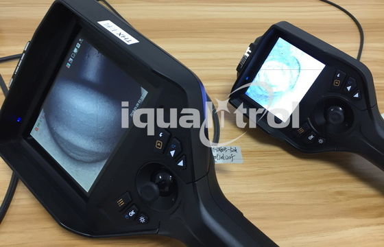 Borescopio de vídeo industrial portátil de megapixeles con tubo de inserción trenzado con tungsteno