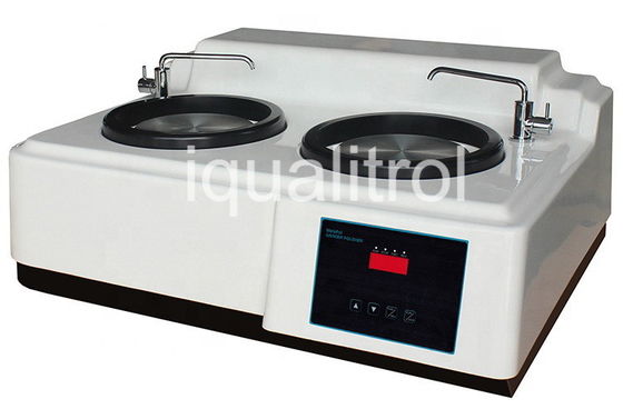 Máquina de pulido de la velocidad 50-600rpm de Stepless y pulidora metalográfica con el disco doble