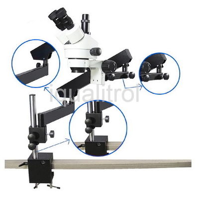 Microscopio estéreo óptico 8X del paralelo al microscopio estéreo de 80X Trinocular