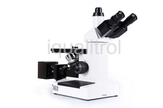 Microscopio metalúrgico digital trinocular invertido con sistema óptico infinito