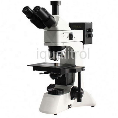 Microscopio metalúrgico 5X 10X 40X 60X de Trinocular Digital con el ocular ancho del campo