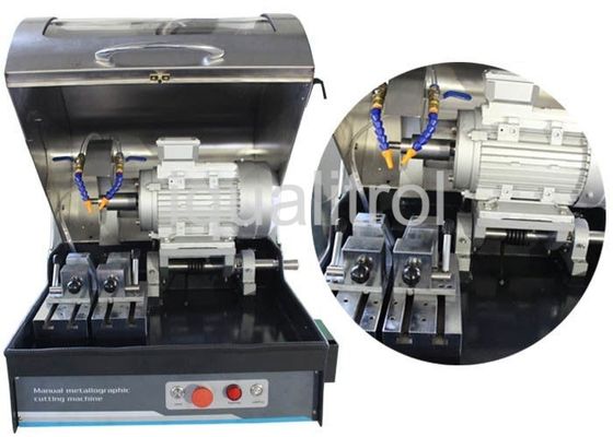 Máquina de corte de muestras metalúrgicas manuales de precisión de 2800 rpm para diversos metales