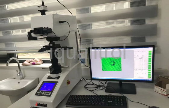 Informe de la exportación del probador de la dureza de Vickers de la tabla XY auto del foco y profundidad micro del caso