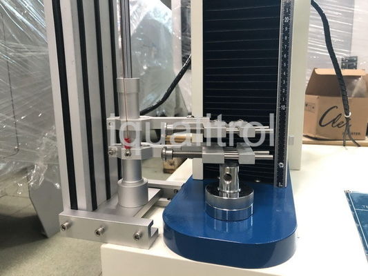 Máquina de prueba extensible de la sola columna de la exhibición de Max Capacity 100Kgf LCD con el movimiento 600m m