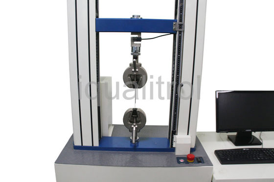 Máquina de prueba extensible de la sola columna de la exhibición de Max Capacity 100Kgf LCD con el movimiento 600m m