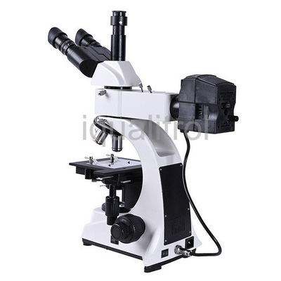 Microscopio metalúrgico reflejado montante 100x de Digitaces con el dispositivo del polarizador
