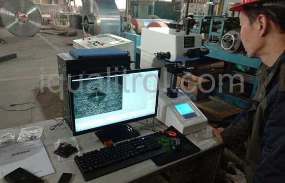 conversión de la dureza de la ayuda de la máquina de prueba de la dureza de 5Kgf Vickers AC110V 60Hz